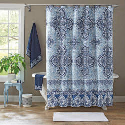 Shower Curtain With 12 Hooks