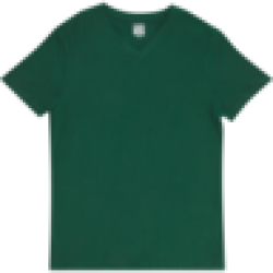 Green V-neck T-Shirt S - XXL