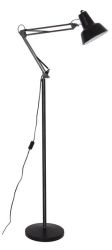 Bright Star Lighting - Metal Floor Lamp With Movable Arms In Black