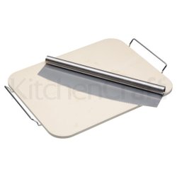 World Of Flavours Italian Large Pizza Stone & Cutter