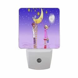 Oulian Night Light Picking Stars For Love LED Light Lamp For Hallway Kitchen Bathroom Bedroom Stairs Daylightwhite Bedroom Compact