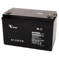 Vision 100AH 12V Deep Cycle Agm Extra Heavy Duty 6FM100Z-X Battery