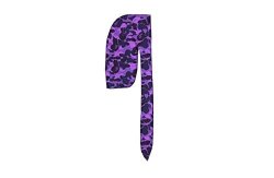 Slippery Apparel Designer Durag Fashion Durags Lv Supreme Ape & More - Limited Edition Purple Ape