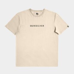 Quiksilver Men&apos S Taup Wordmark Short Sleeve T-Shirt