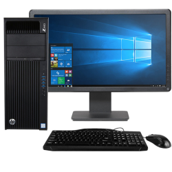 HP Z440 Workstation Intel Xeon Tower PC With 4GB Gpu + 23 Monitor Refurb