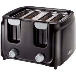 Salton Cool Touch 4 Slice Toaster in Black