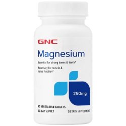 GNC Magnesium 250MG 90 Vegetarian Tablets