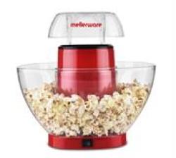 Mellerware Popcorn Maker- Popcorn With Hot Air In Minutes 4.5 Litre Removable Bowl 1200W Rated Power Yields 70GRAMS Per Shot Quick And Simple To