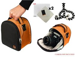 Laurel Travel Camera Bag Case For Nikon D-series D80 D800 D800E D810 D90 Df Dslr Camera + Screen Protector + Screen Protector + MINI Tripod
