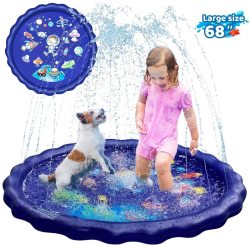 Sprinkler For Kids Splash Pad And Wading Pool Navy Blue