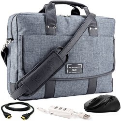 Vangoddy Chrono Laptop Bag W 3PC Accessory Bundle For Acer Travelmate Aspire Chromebook Swift Spin V Nitro 14"-15.6INCH