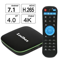 Version 2018 Leelbox Q1 Android 7.1 Tv Box With Bt 4.0 Supporting 4K 60HZ Full HD H.265 wifi Smart Tv Box