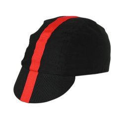 Pace Classic Cycling Cap Black With Red