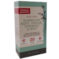 Khoisan Gourmet Rooibos Dandelion Ginger Turmeric Mint Tea 50G