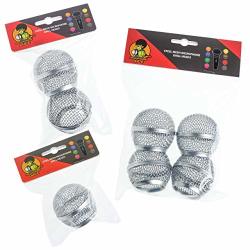 Replacement Microphone Mesh Grill Heads For Shure SM58 Akg Sennheiser Etc- Multiple Quantities ... X2 Grills
