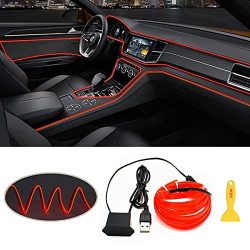 car wire strip neon glow light