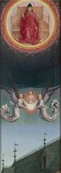 CaylayBrady Oil Painting 'simon Marmion The Soul Of Saint Bertin Carried Up To God 1 ' Printing On Polyster Canvas 8 X 23 Inch