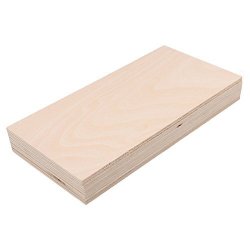 Yibuy 5PCS 20CM X 10CM Wood Sheets Craft Wooden Board 5MM Thick For Diy Making
