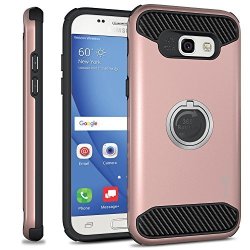 Galaxy A5 2017 Case Coveron Ringcase Series Modern Design Hard Protective Hybrid Phone Cover With Grip Ring For Samsung Galaxy A5 2017 Version A520 - Rose Gold