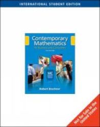 Contemporary Mathematics For Business And Consumers Paperback 5th International Ed