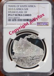Only 1 In The World 2015 Silver R2 Steam Train Ngc Graded PF67UC