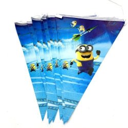Minion Party Triangle flag Banner