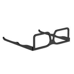 Portable Glasses Shape Folding Aluminum Laptop Cooling Stand - Black