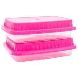 Miss Molly - 2 Pack Tight Fit Food Saver Set Cerise