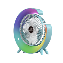 Multi-colour Rechargeable Desktop Fan