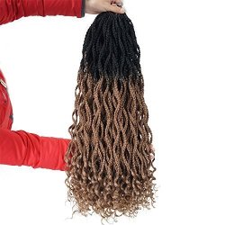Beyond Beauty Goddess Box Braids Crochet Braids Hair With Curly Ends Synthetic Kanekalon Fiber Braiding Hair 24 Inch 6packs Lot R1692 00