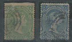 Transvaal 1878 Qv 1s And 2s Fine Used