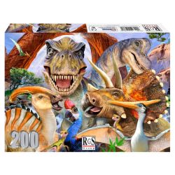 Dinosaurs Selfie 200 Piece Jigsaw Puzzle