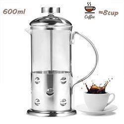 Coffee Maker 350 600 800 Ml Stainless Steel Glass French Press Coffee Maker Coffee & Teapot With Filter Suitable For Coffee Tea Espresso Etc