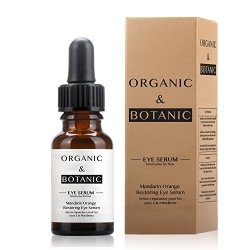Organic & Botanic Mandarin Orange Restorative Eye Serum 30ML. Premium Vegan Skincare For All Skin Types. Made In The Uk.