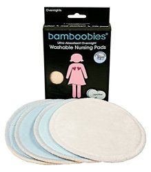 Bamboobies Super-soft Overnight Washable Nursing Pads - Extra Absorbant - 2 Pair By Bamboobies