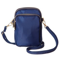 Minicat Nylon Small Crossbody Bags Cell Phone Purse Smartphone Wallet For Women Blue-n
