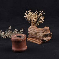 Zakkz Ceramic Vase Creative Handicraft Furnishing Aroma Bottle Flower Arrangement Pottery Decor Gift