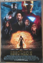 Iron Man 2 Movie Poster 2 Sided Original Rare Intl 27X40 Robert Downey Jr.