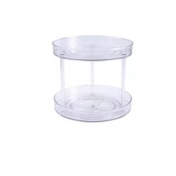 Clear Two-tier Rotating Table