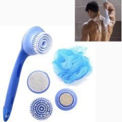 Honana BX-T856 Long-handle 5 In 1 Electric Bath Spin Spa Massage Shower Cleaning Brush Waterproof Fa