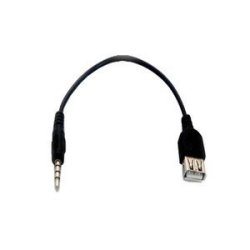 3.5mm Stereo Male to 10cm USB Female Cable