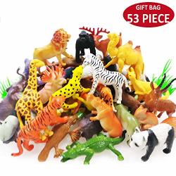Oumuamua 65 Pieces Animal Figures Toy Set Plastic Mini Educational Jungle Anim for sale online 
