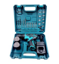 Cordless Rechargeable Lithium-ion Drill And Screwdriver Set 18V