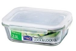 Lock & Lock - Euro Glass Container Rectangular 2 Litre