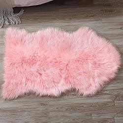 Sungea Faux Fur Sheepskin Rug Fuzzy Fur Carpet Throw Chair Cover Seat Pad For Bedroom Livingroom 2ft X 3ft Pink R Home And Garden Pricecheck Sa