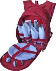 ECO Picnic Backpack 4 Person Red