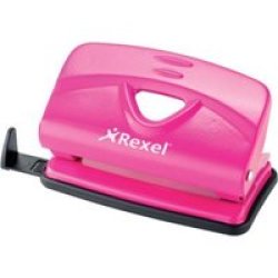 Rexel V210 Student Punch 10 Sheets Pink