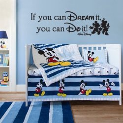 Disney Inspired If You Can Dream It You Can Do It Wall Decal Sticker