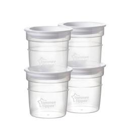 Tommee Tippee Breast Milk Storage Pots - 4 Pack