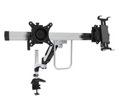 AUS - Visionmount Desk Clamp Aluminium Single Lcd Monitor & Ipad Holder Support Up To 24" Lcd